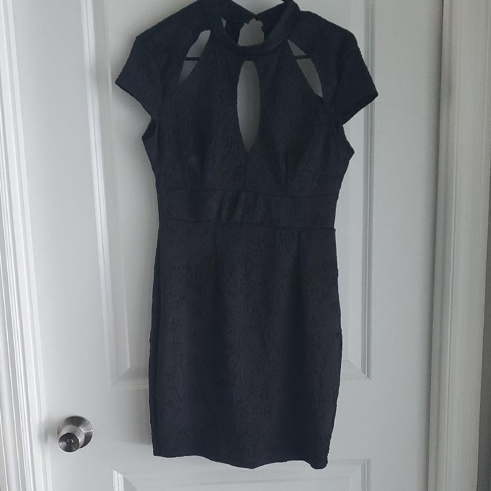Black Halter Bodycon Mini Dress
